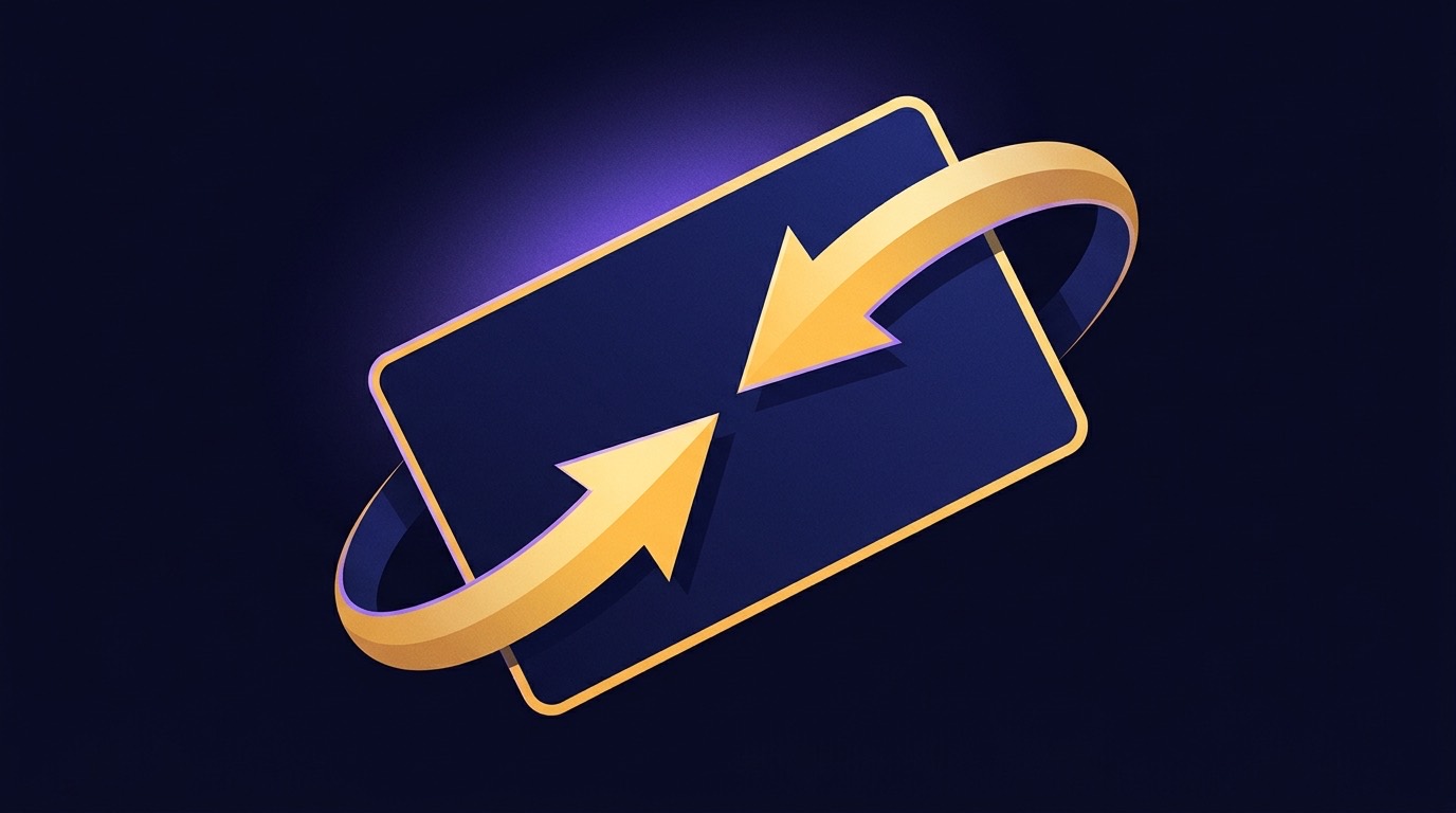 Illustration of a bank card and cash transfer icons over a secure background